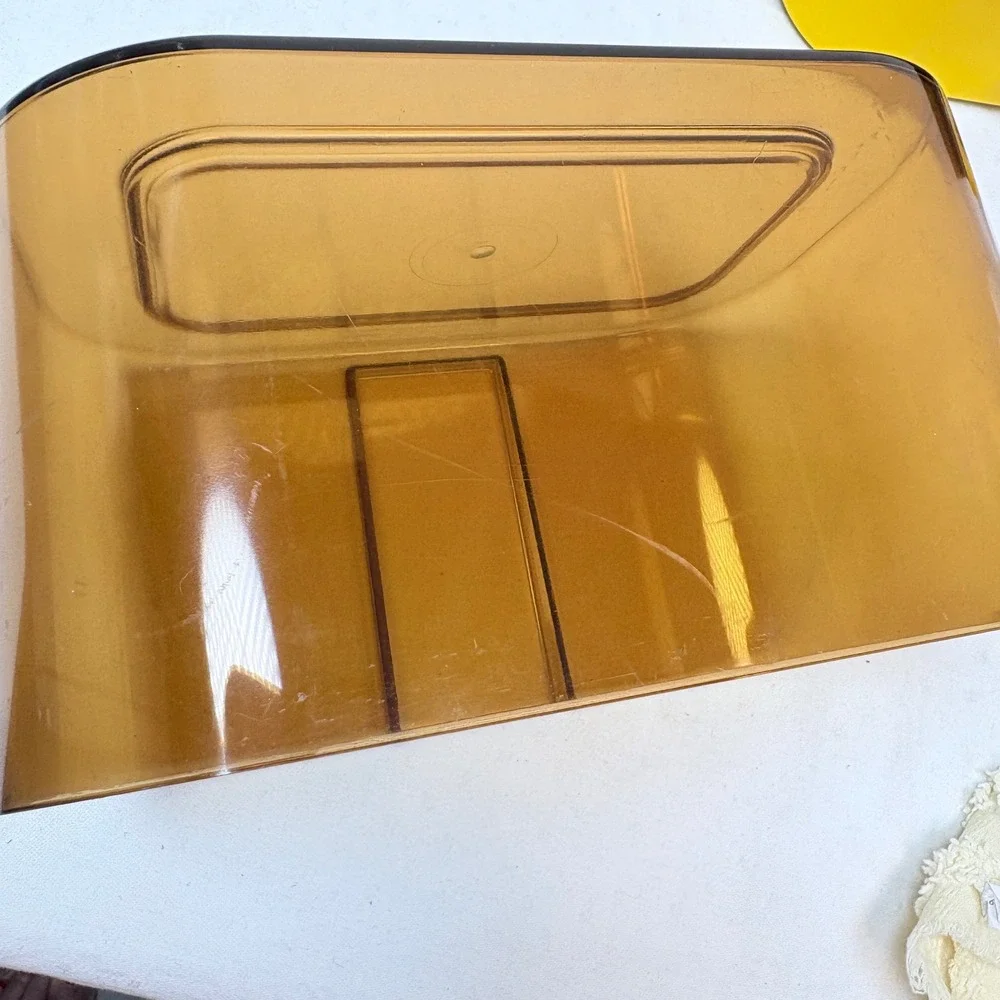 Terraillon Export 4000 Kitchen Scale Vintage Yellow Amber MCM Made in France